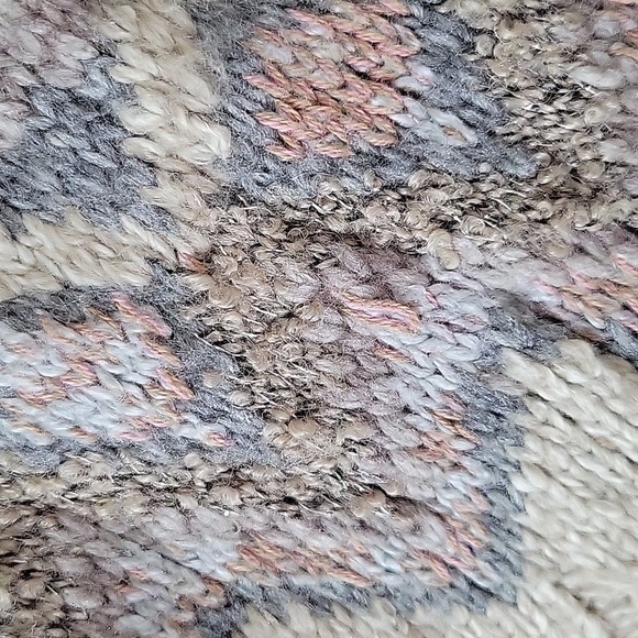 Chico's Tan Fair Isle Nordic Mock Neck Sweater Size Small S - Picture 5 of 6